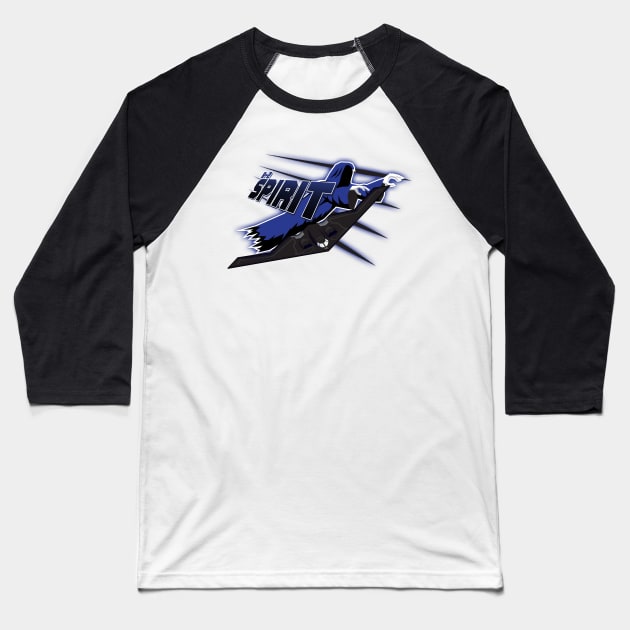 B-2 Spirit Baseball T-Shirt by patrickkingart